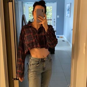 Cropped flannel